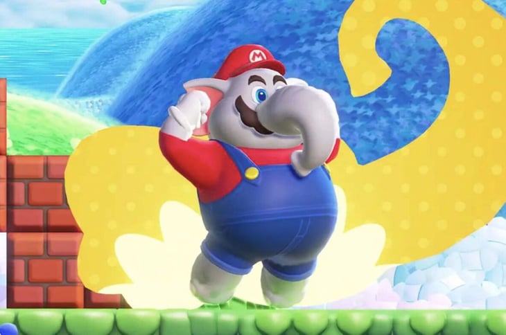 la próxima entrega en 2D del icónico fontanero de Nintendo incluye la transformación de Mario en un elefante