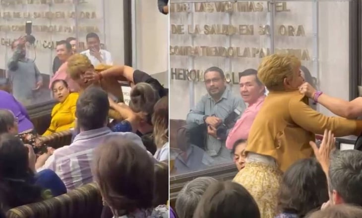 VIDEO: “Usted es una vergüenza para el oficio”: reporteras se agarran a golpes en Congreso de Sonora