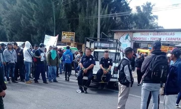 Continúan retenidos 8 policías estatales en Frontera Corozal, Ocosingo