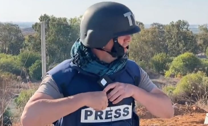 VIDEO: Reportero de Televisa vive momentos de pánico tras caída de misil de Hamás en Israel