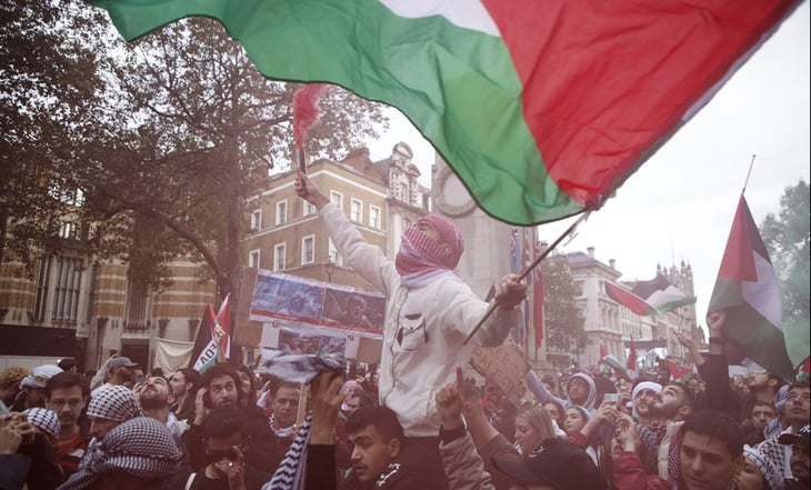 En Londres 100 mil personas salen a la calle en favor de Palestina