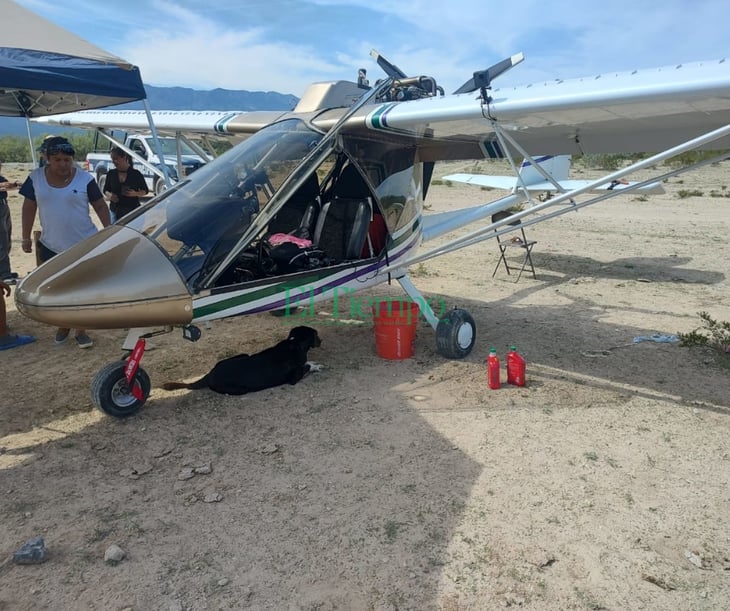 Avión ultraligero realiza aterrizaje forzoso en Castaños
