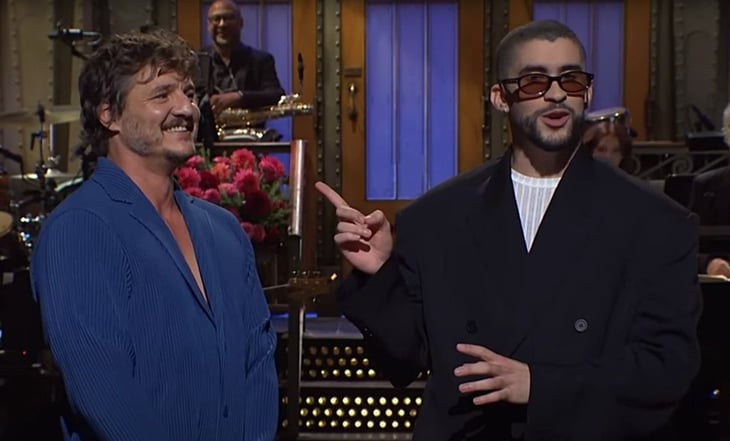 El épico encuentro de Pedro Pascal y Bad Bunny en Saturday Night Live