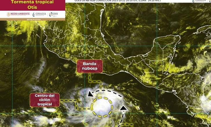 Se forma la tormenta tropical 'Otis' en costas de Oaxaca