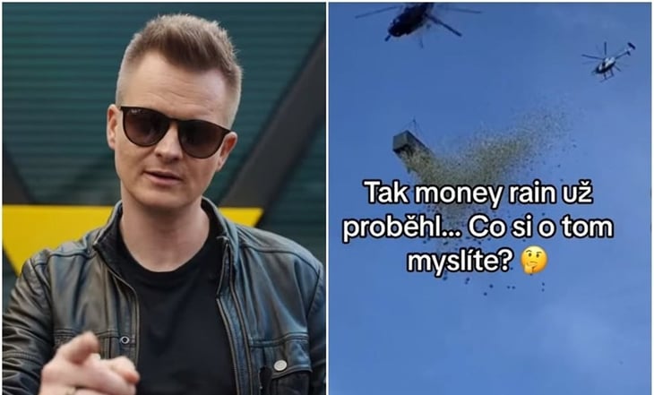 ¿Llueve dinero? Estrella de TV lanza alrededor de un millón de dólares desde helicóptero