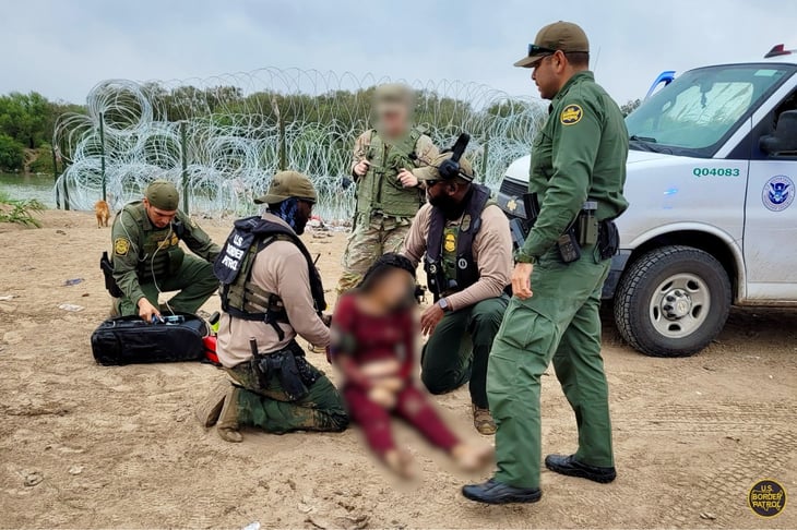 Heroico rescate de un migrante en Río Bravo