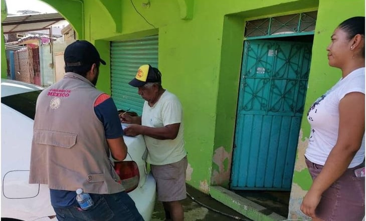 Inicia censo de damnificados por el huracán Otis en Acapulco y Coyuca, Guerrero