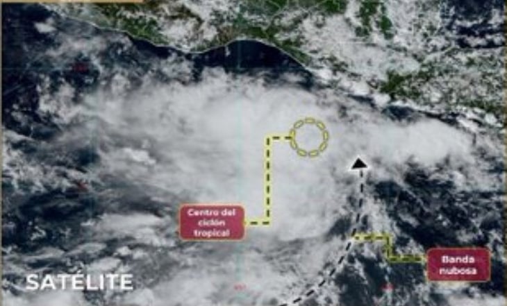 Se forma la Depresión Tropical 19-E al sur de las costas de Chiapas; Marina cierra puertos en Oaxaca