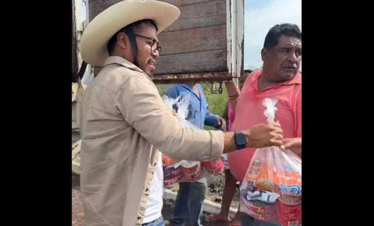 Diputado sobreviviente de Ayotzinapa difunde video de ayuda en Acapulco… y pide apoyar “sin politiquería”