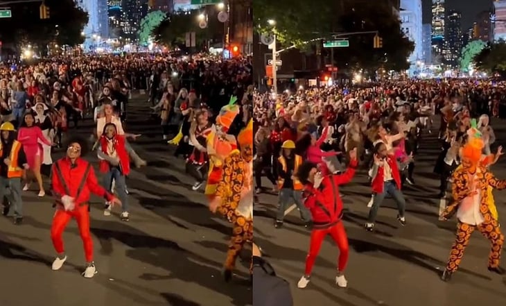 VIDEO: 'Thriller' de Michael Jackson se apodera de Halloween en Nueva York