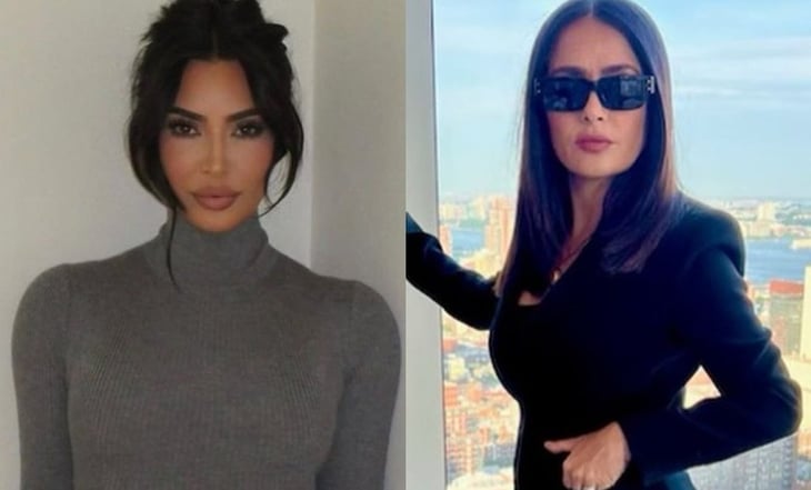 Kim Kardashian rinde un atrevido homenaje a Salma Hayek en su vestuario de Halloween