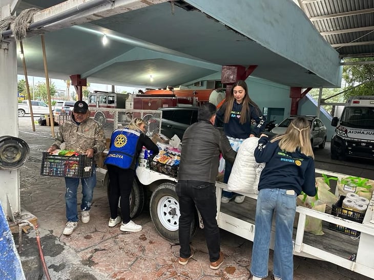 Club Rotario Monclova y grupo INTERACT realizan donativo para damnificados de Guerrero.