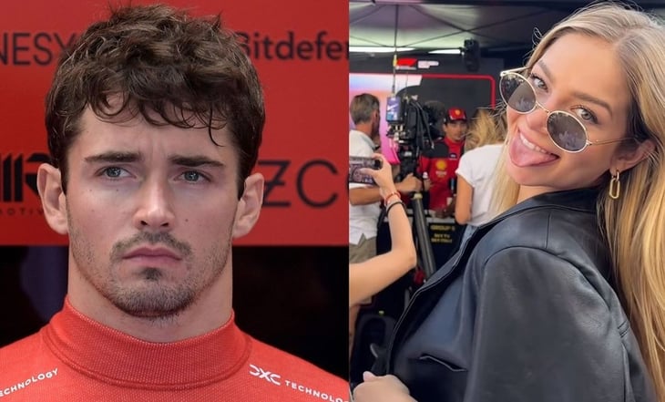 Influencer mexicana presume que 'flechó' a Charles Leclerc en el Gran Premio de México