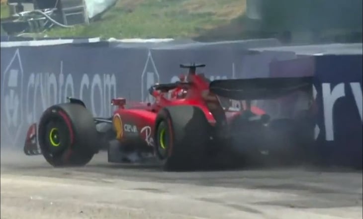 Charles Leclerc chocó en la vuelta de formación y hubo un fuerte toque que dejó más abandonos en el inicio del GP de Brasil