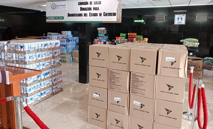 Diputados de la Comisión de Salud enviarán 32 toneladas de productos de limpieza a Acapulco