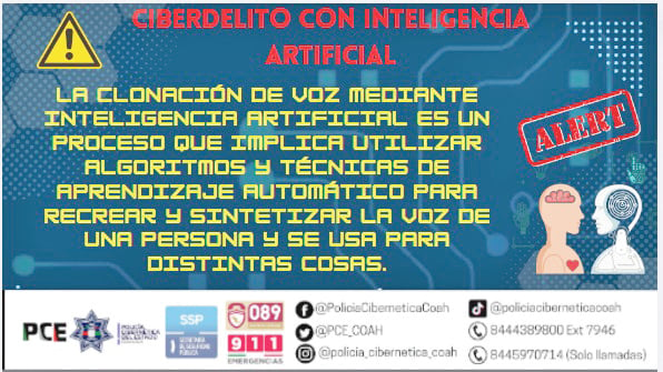 Policía Cibernética de Coahuila alerta sobre estafas con IA