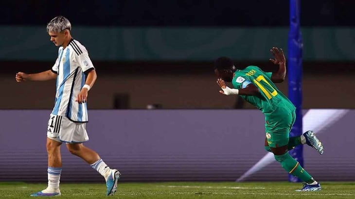 Argentina no pudo con la contundencia de Amara Diouf y cayó ante Senegal en el debut del Mundial Sub 17
