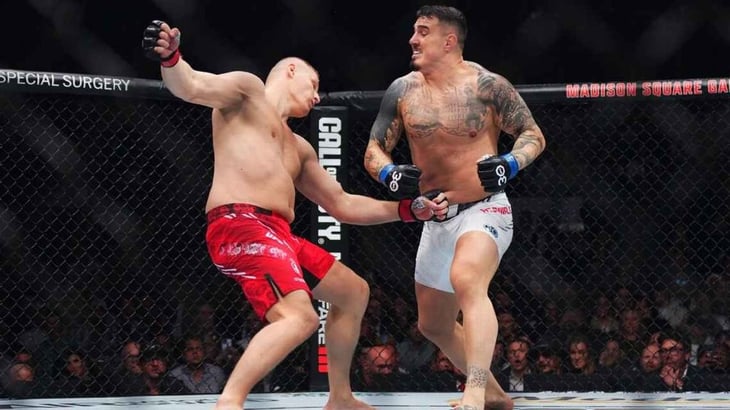 UFC 295: Tom Aspinall noquea y reclama título interino de peso completo