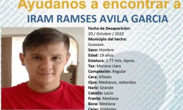 Iram Ramsés Ávila García desapareció en Sinaloa tras ayudar a un amigo en mudanza