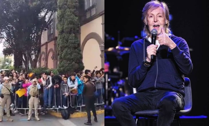 Fans de Paul McCartney le llevan serenata, horas antes de su primer concierto en México