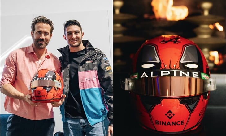 Esteban Ocon correrá el GP de Las Vegas con un casco en homenaje a Deadpool; Ryan Reynolds quedó sorprendido