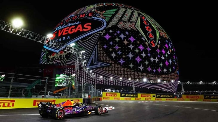 Leclerc voló en la FP2 del GP de Las Vegas; Checo Pérez fue cuarto