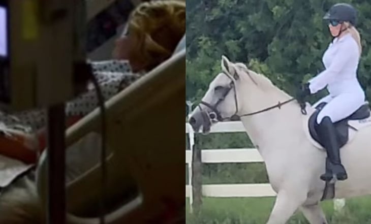 Noelia es hospitalizada tras tener fuerte accidente durante paseo a caballo