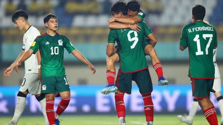 México sub-17 avanza a octavos de final tras golear a Nueva Zelanda