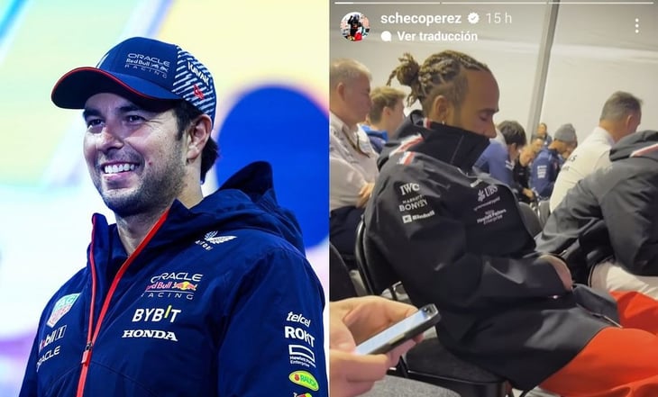 Checo Pérez graba a Lewis Hamilton mientras dormía en el GP de Las Vegas