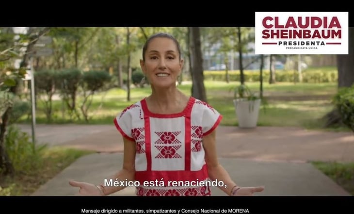 VIDEO: Claudia Sheinbaum emite primer spot como precandidata a la Presidencia en 'nueva etapa'