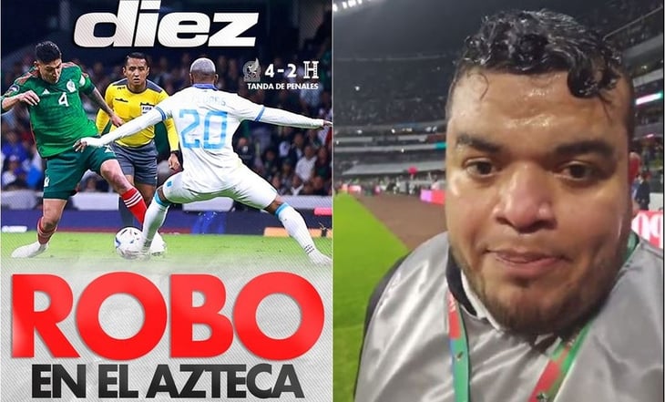 Prensa hondureña califica de 'robo' el triunfo de México en el Estadio Azteca