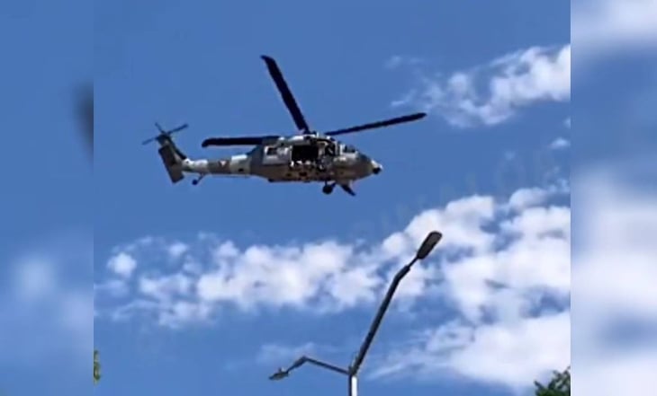 VIDEO: Con helicópteros artillados, fuerzas federales realizan fuerte operativo en Culiacán, Sinaloa