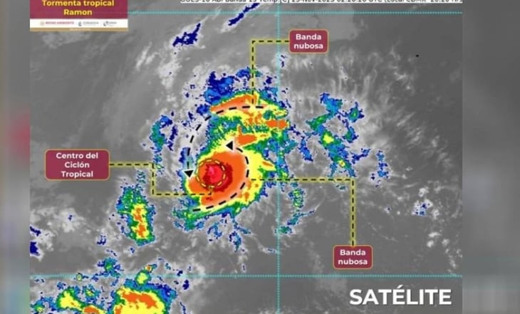 Se forma tormenta tropical “Ramón” en el Océano Pacífico
