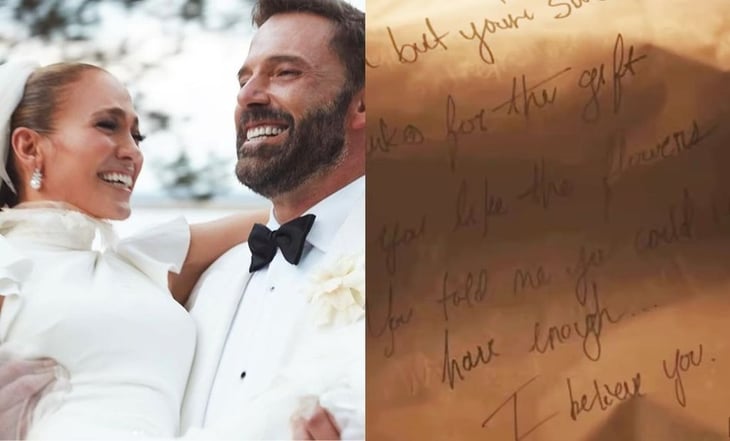 Jennifer Lopez quema una carta que Ben Affleck le envió hace 20 años, cuando se comprometieron