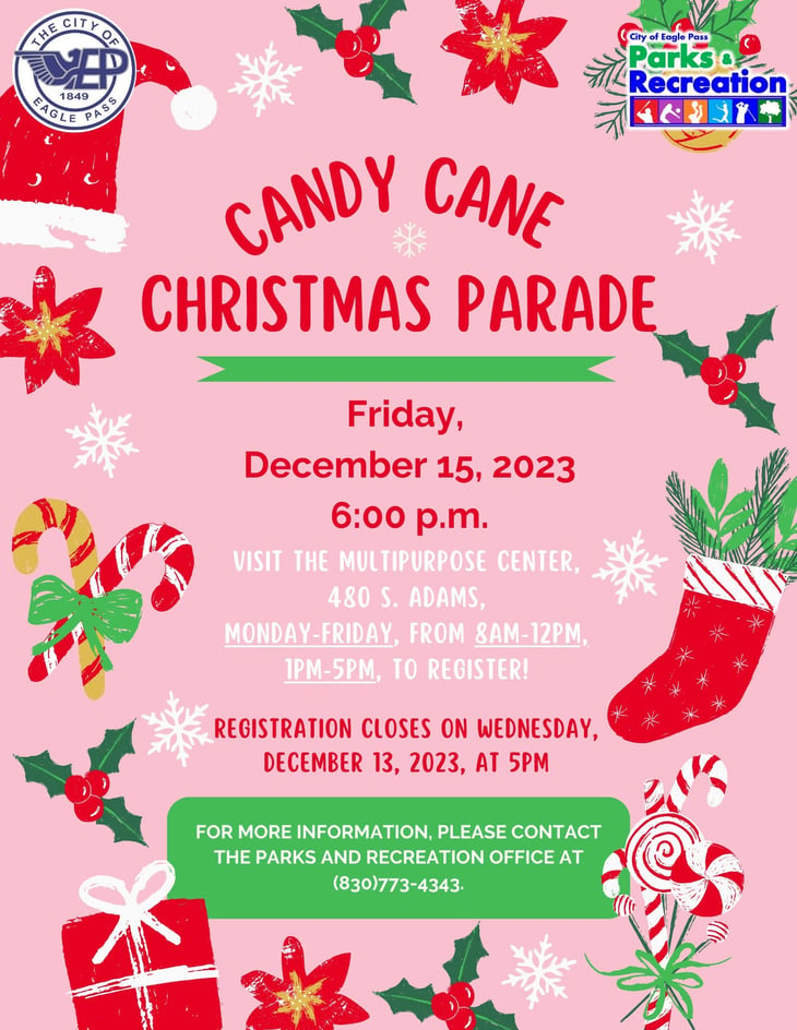 Invitan al desfile navideño Candy Cane 