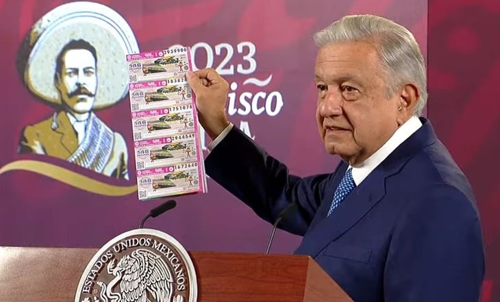 AMLO anuncia sorteo de la Lotería Nacional para el 19 de diciembre; se sorteará palco del Estadio Azteca