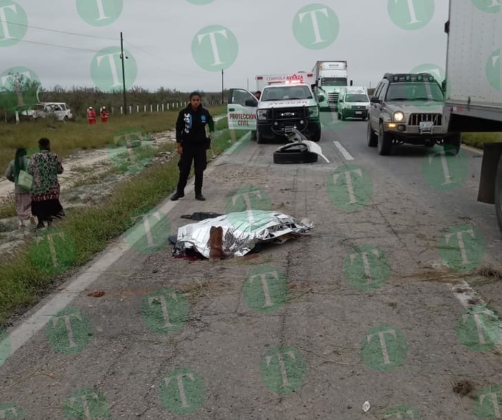 Trágico accidente en la carretera Monclova-Sabinas deja dos víctimas mortales