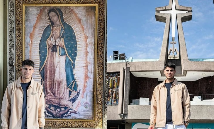 Carlos Alcaraz visitó la Basílica de Guadalupe previo a su juego en la Plaza México