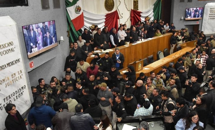 Fiscalía de Nuevo León inicia carpeta de investigación por irrupción violenta en el Congreso local