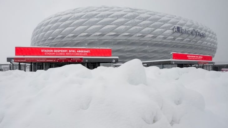 Bundesliga: Bayern Munich vs Union Berlin, suspendido por intensa nevada