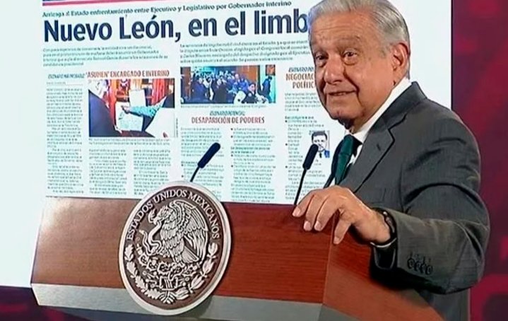 Advierte AMLO son capaces de dar golpe de Estado en Nuevo León 