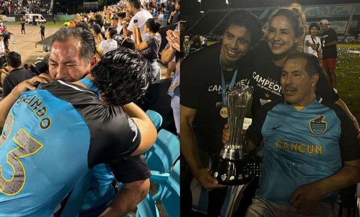 El emotivo momento de Benjamín Galindo y su hijo al verlo ser campeón de la Liga de Expansión MX