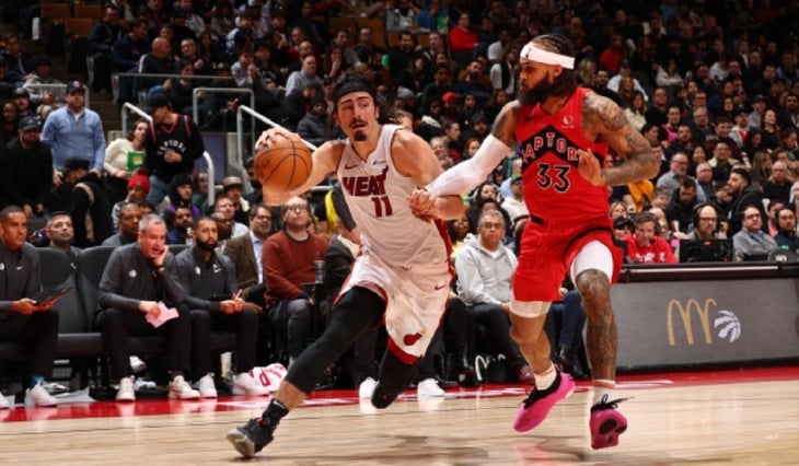 NBA: Jaime Jáquez Jr y Miami Heat siguen encendidos, ahora vencieron Toronto Raptors