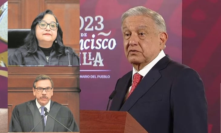 AMLO critica a ministros Piña y Laynez tras freno a extinción de fideicomisos del Poder Judicial