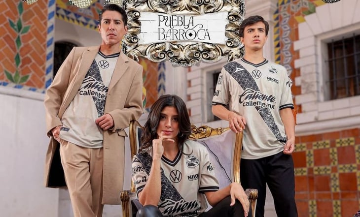 Puebla presenta tercera camiseta inspirada en el barroco de sus calles