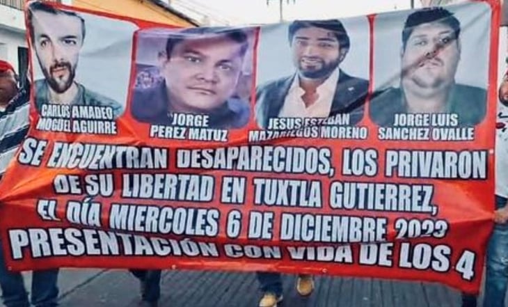 Desaparecen 4 hombres al salir de un restaurante en Tuxtla Gutiérrez, Chiapas
