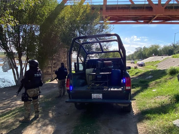 Agentes estatales resguardan márgenes del Río Bravo