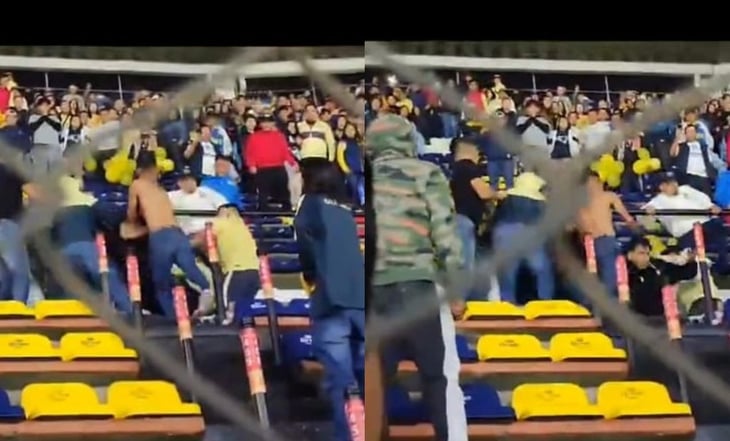 Aficionados del América se pelean en el Estadio Azteca tras derrota de su equipo ante San Luis