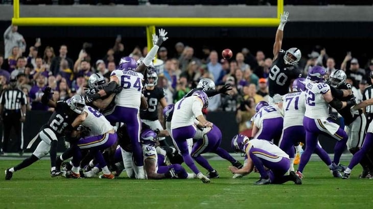 Vikings y Raiders establecen récord histórico de baja puntuación