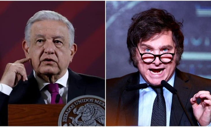 'Deseo que le vaya bien al pueblo de Argentina', dice AMLO tras asumir presidencia Javier MIlei